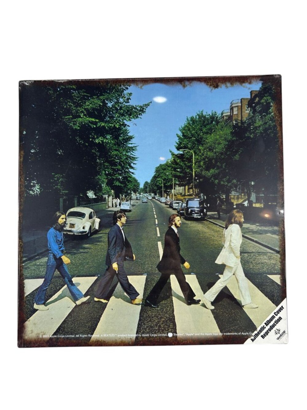 Vandor Beatles Abby Road Album Cover Reproduction Metal Sign Wall Hanging